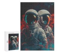 300 PCS Puzzle Per Adolescenti Space Explorers Astronauts in Action Puzzle Per Adulti Per Passare Il Tempo Durante Le Vacanze Ogni Pezzo È Unico - Ottimo Regalo Per I Giocatori 300 PCS
