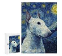 300 PCS Puzzle Per Adolescenti Starry Night Bull Terrier -2 Puzzle Per Adolescenti Taglio Di Precisione Aiuta L'esercizio Del Cervello Regali Per La Riduzione Dello Stress 300 PCS