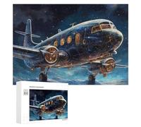 300 PCS Puzzle Per Adolescenti Steampunk Airship in Starry Sky Puzzle Per Adolescenti Gioco Rompicapo Migliora La Memoria Regali Di Natale Compleanno 300 PCS