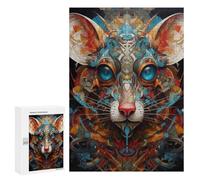 300 PCS Puzzle Per Adolescenti Steampunk Cat Art Print Puzzle Per Adulti Assemblaggio Del Modello Aiuta L'esercizio Del Cervello Giochi Stimolanti 300 PCS