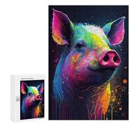 300 PCS Puzzle Per Adolescenti The Squealing Pig Puzzle Per Adolescenti Gioco Rompicapo Migliora La Memoria Regali Di Natale Compleanno 300 PCS