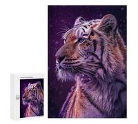 300 PCS Puzzle Per Adolescenti Tiger in Snowstorm Puzzle Per Adulti Gioco Pratico Corsa Di Velocità Delle Mani Divertimento Attività A Casa, 300 PCS