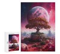 300 PCS Puzzle Per Adolescenti Tree on The Pink Planet Puzzle Per Adolescenti Gioco Rompicapo Migliora La Memoria Regali Di Natale Compleanno 300 PCS