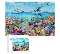 300 PCS Puzzle Per Adolescenti Underwater Paradise A Vibrant Coral Reef Scene Puzzle Per Adulti Giocattoli Fai Da Te Sfida Difficile Regali Antistress 300 PCS