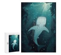 300 PCS Puzzle Per Adolescenti Whale Shark Underwater Puzzle Per Adulti Gioco Pratico Assemblaggio Di Modelli Regali Unici Per Compleanno E Natale 300 PCS