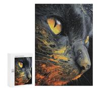 300 PCS Puzzle Per Adolescenti Whispering Shadows The Cat's Eye in Abstract Art Puzzle Per Adolescenti Taglio Di Precisione Aiuta L'esercizio Del Cervello Regali Per La Riduzione Dello Stress 300 PCS