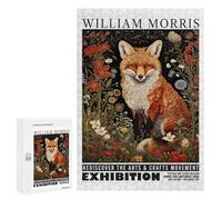 300 PCS Puzzle Per Adolescenti William Morris Fox Art Puzzle Per Adolescenti Gioco Rompicapo Migliora La Memoria Regali Di Natale Compleanno 300 PCS