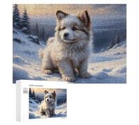 300 PCS Puzzle Per Adolescenti Winter Wonderland Pup-5 Puzzle Per Adulti Gioco Pratico Corsa Di Velocità Delle Mani Divertimento Attività A Casa, 300 PCS