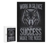 300 PCS Puzzle Per Adolescenti Wolf Work Hard In Silence Puzzle Per Adolescenti Difficili Ogni Pezzo È Unico - Regalo Di Compleanno, Regali, 300 PCS