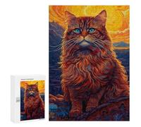 300 PCS Puzzle Per Adulti Abstract Cat 2 Puzzle Per Adolescenti Migliora La Memoria Difficile E Stimolante È Ideale Come Regalo 300 PCS