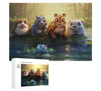 300 PCS Puzzle Per Adulti Amazon Rainforest Animals Adventure-1 Puzzle Giochi Per Famiglie Decorazione Perfetta Regali Unici E Di Compleanno 300 PCS