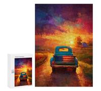 300 PCS Puzzle Per Adulti American Dream Road Trip Puzzle Per Adolescenti Difficile Difficile Ogni Pezzo È Unico - Gioco Divertente E Stimolante Per Tutta La Famiglia 300 PCS