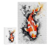 300 PCS Puzzle Per Adulti Blazing Koi Puzzle Per Adolescenti Difficile Difficile Ogni Pezzo È Unico - Gioco Divertente E Stimolante Per Tutta La Famiglia 300 PCS