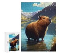 300 PCS Puzzle Per Adulti Capybara Animal Puzzle Giochi Per Famiglie Decorazione Perfetta Regali Unici E Di Compleanno 300 PCS