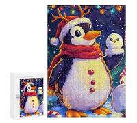 300 PCS Puzzle Per Adulti Christmas Penguin Snowman Puzzle Per Adulti Giochi Per Famiglie Regali Per Donne È Ideale Come Regalo 300 PCS