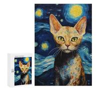 300 PCS Puzzle Per Adulti Devon Rex Cat Puzzle Per Adulti Gioco Rompicapo Migliora La Memoria Regali Di Compleanno E Unici 300 PCS