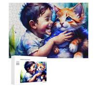 300 PCS Puzzle Per Adulti E Adolescenti Baby's First Cat Adventure Puzzle Per Adulti Giochi Per Famiglie Quadri Da Parete Ideali Come Regalo 300 PCS