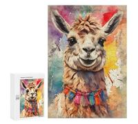 300 PCS Puzzle Per Adulti E Adolescenti Cheeky Llama with Colorful Tassels Puzzle Giocattolo Decorazione Da Parete Arte Da Parete Regali Di Compleanno E Unici 300 PCS
