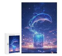300 PCS Puzzle Per Adulti E Adolescenti Dolphin Space Puzzle Giocattolo Decorazione Da Parete Arte Da Parete Regali Di Compleanno E Unici 300 PCS