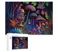 300 PCS Puzzle Per Adulti E Adolescenti Enchanted Mushroom Forest -3 Puzzle Per Adulti Giochi Per Famiglie Quadri Da Parete Ideali Come Regalo 300 PCS