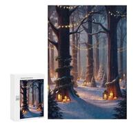 300 PCS Puzzle Per Adulti E Adolescenti Enchanted Winter Forest Puzzle Per Adulti: Giochi Rilassanti Che Migliorano La Memoria. Regali Unici Per Compleanno E Natale 300 PCS