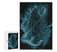 300 PCS Puzzle Per Adulti E Adolescenti Grim Reaper Illustration Puzzle Gioco Pratico Corsa Di Velocità Manuale Regali Unici Per Compleanno E Natale 300 PCS