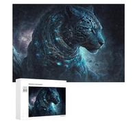 300 PCS Puzzle Per Adulti E Adolescenti Steampunk Leopard in Space Puzzle Per Adulti Giochi Per Famiglie Quadri Da Parete Ideali Come Regalo 300 PCS