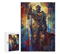 300 PCS Puzzle Per Adulti E Adolescenti Sword Paladin Stained Glas Puzzle Gioco Pratico Corsa Di Velocità Manuale Regali Unici Per Compleanno E Natale 300 PCS