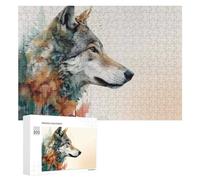 300 PCS Puzzle Per Adulti E Adolescenti Wild Wolf Spirit Art Print -1 Puzzle Per Adulti Giochi Per Famiglie Quadri Da Parete Ideali Come Regalo 300 PCS