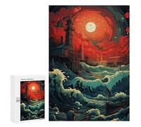 300 PCS Puzzle Per Adulti Fantasy Sea Sunset Puzzle Per Adolescenti Migliora La Memoria Difficile E Stimolante È Ideale Come Regalo 300 PCS