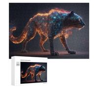 300 PCS Puzzle Per Adulti Galactic Panther Cosmic Creature Puzzle Per Adulti Antistress Un'opera D'arte Regali Unici Per Compleanno E Natale 300 PCS