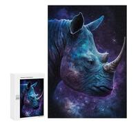 300 PCS Puzzle Per Adulti Galactic Rhino Profile-9 Puzzle Per Adolescenti Migliora La Memoria Difficile E Stimolante È Ideale Come Regalo 300 PCS