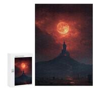 300 PCS Puzzle Per Adulti Moonlit Gothic Castle Scene Puzzle Per Adolescenti Difficile Difficile Ogni Pezzo È Unico - Gioco Divertente E Stimolante Per Tutta La Famiglia 300 PCS