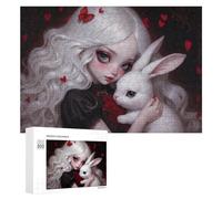 300 PCS Puzzle Per Adulti Puzzle Alice And The White Rabbit Puzzle Per Adulti Gioco Rompicapo Decorazione Murale Divertimento A Casa Attività, 300 PCS