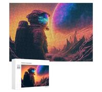 300 PCS Puzzle Per Adulti Puzzle Astronaut on An Alien Planet -2 Puzzle Per Adulti Gioco Rompicapo Decorazione Murale Divertimento A Casa Attività, 300 PCS