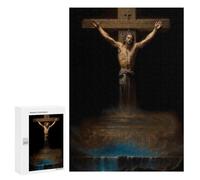 300 PCS Puzzle Per Adulti Puzzle Crucifixion with Waterfall Puzzle Per Adulti Gioco Pratico Corsa Di Velocità Manuale Ottimo Regalo Per I Giocatori 300 PCS