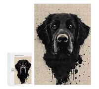 300 PCS Puzzle Per Adulti Puzzle Flat Black Ink Splatter Puzzle Per Adulti Gioco Rompicapo Corsa Di Velocità Gioco Impegnativo Regali 300 PCS