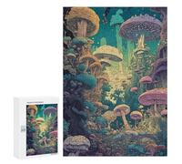 300 PCS Puzzle Per Adulti Puzzle Mushroom Forest Fantasy Puzzle Per Adulti Gioco Rompicapo Decorazione Murale Divertimento A Casa Attività, 300 PCS