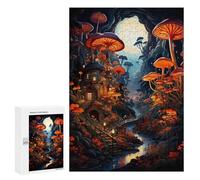 300 PCS Puzzle Per Adulti Puzzle Mystical Mushroom Forest-8 Puzzle Per Adulti Gioco Rompicapo Decorazione Murale Divertimento A Casa Attività, 300 PCS