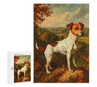 300 PCS Puzzle Per Adulti Puzzle Retro Jack Russell Terrier Puzzle Per Adulti Giochi Divertenti Regali Per Donne Sfida Da Completare 300 PCS
