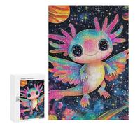 300 PCS Puzzle Per Adulti Space Axolotl Fantasy Art Puzzle Per Adolescenti Migliora La Memoria Difficile E Stimolante È Ideale Come Regalo 300 PCS