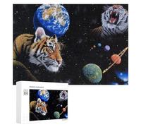 300 PCS Puzzle Per Adulti Space Tiger Planet Artwork Puzzle Per Adulti Gioco Pratico Decorazione Da Parete Regali Di Compleanno E Unici 300 PCS