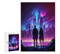 300 PCS Puzzle Per Adulti Synthetic Skyscape Lovers Puzzle Per Adolescenti Difficile Difficile Ogni Pezzo È Unico - Gioco Divertente E Stimolante Per Tutta La Famiglia 300 PCS