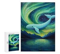 300 PCS Puzzle Per Adulti Whale Watching Aurora Borealis Puzzle Per Adolescenti: Migliora La Memoria. Ogni Pezzo È Unico - Giocattoli E Giochi Educativi 300 PCS