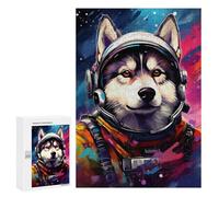 300 PCS Puzzle Space Dog Adventure -97 Puzzle Per Adulti Puzzle Divertenti E Umoristici Stimolanti Da Completare Regali Unici Per Compleanno E Natale 300 PCS
