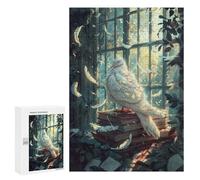 300 PCS Puzzle Whispering Feathers A Magical Library Scene -1 Puzzle Per Adulti Migliora La Memoria Sfida Educativa Giocattoli Giochi Educativi 300 PCS