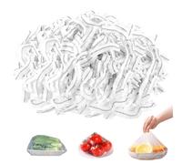 300 pellicole trasparenti con elastico, riutilizzabili, per conservare alimenti