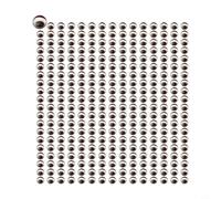 300 pezzi 3/4/5/6 mm 3D olografico esche da pesca occhi per la costruzione di mosche e artigianato, componenti per esche in plastica morbida, rosso, oro argento (rosso 5 mm)