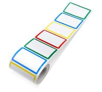 300 pezzi Adesivi per Nomi, Etichette Multiuso Etichette Adesive Personalizzate Name Sticker Colorate Scrivibili Name Tag Sticker per Bambini Adulti Aula Vestiti