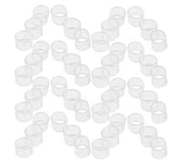 300 Pezzi Anello di Bloccaggio in Plastico, Protezione Punta | Manicotto Riutilizzabile, Trasparente, per Testine Ceramiche, Uso in Salone e Riparazione Orologi